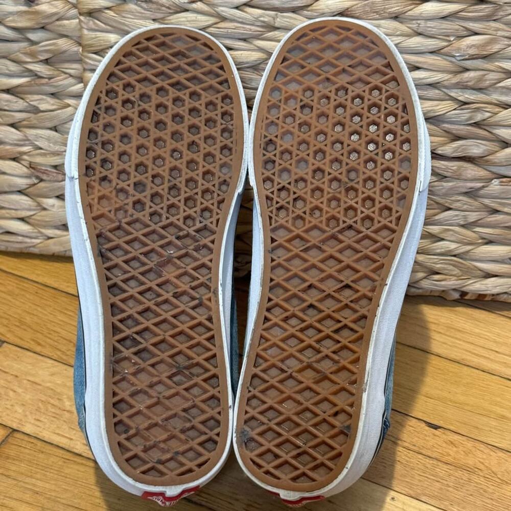 Vans Old‎ Skool Denim Blue Wash Canvas Skate Shoes Sneakers Womens 9 - Picture 7 of 8